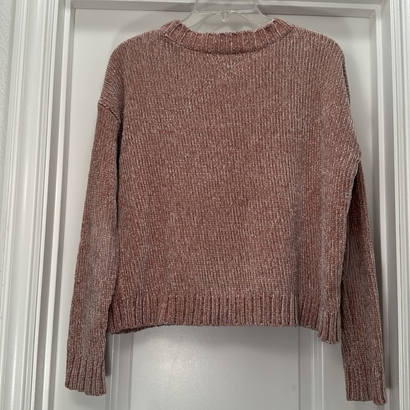 Women’s Aerie Pink Chenille Sweater, size Small‎ - Picture 4 of 7